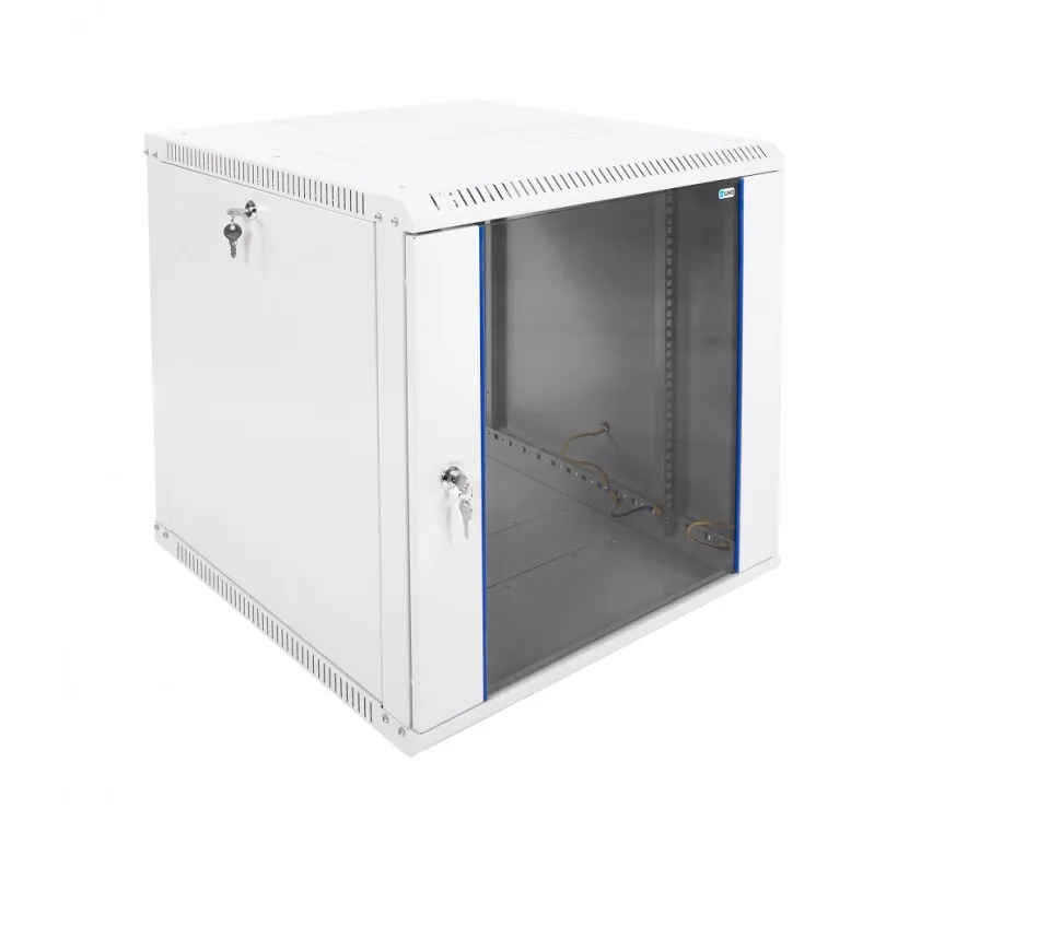 Шкаф телекоммуникационный настенный разборный ЭКОНОМ ,12U, (600х650мм), дверь стекло, черный, ЦМО