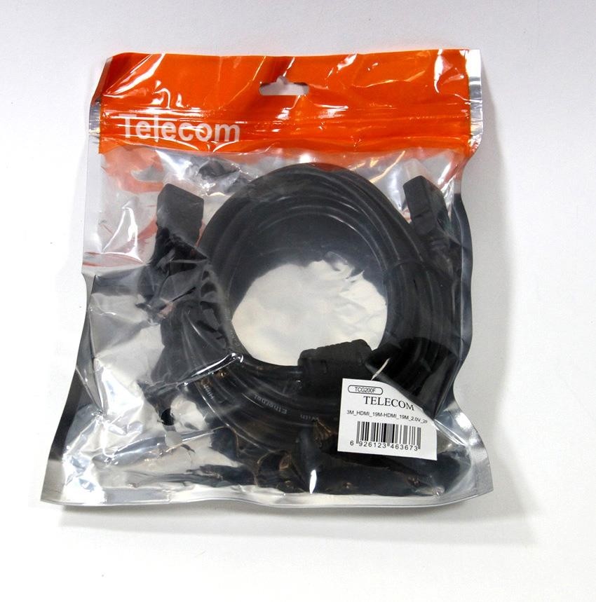 Кабель HDMI-HDMI 3M V2 TCG200F-3M TELECOM