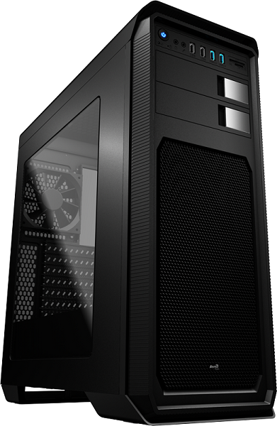 Корпус Aerocool Aero-800 Black с окном, с картридером, ATX, без БП, 2x USB 3.0 + 2x USB 2.0, 2x 120 мм