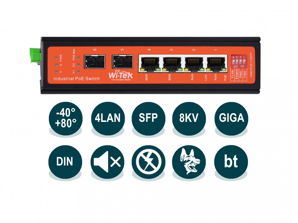 Wi-Tek WI-PS306GF-I (v2) коммутатор