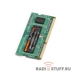 QUMO DDR3 SODIMM 4GB QUM3S-4G1333K9(R) PC3-10600, 1333MHz