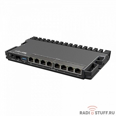 MikroTik RB5009UPr+S+IN Маршрутизатор CPU ARM64, 4 ядра 350-1400MHZ, 1GB RAM, 7*1Gbit RJ45, 1*2.5gbit RJ45, PoE out 1-7port