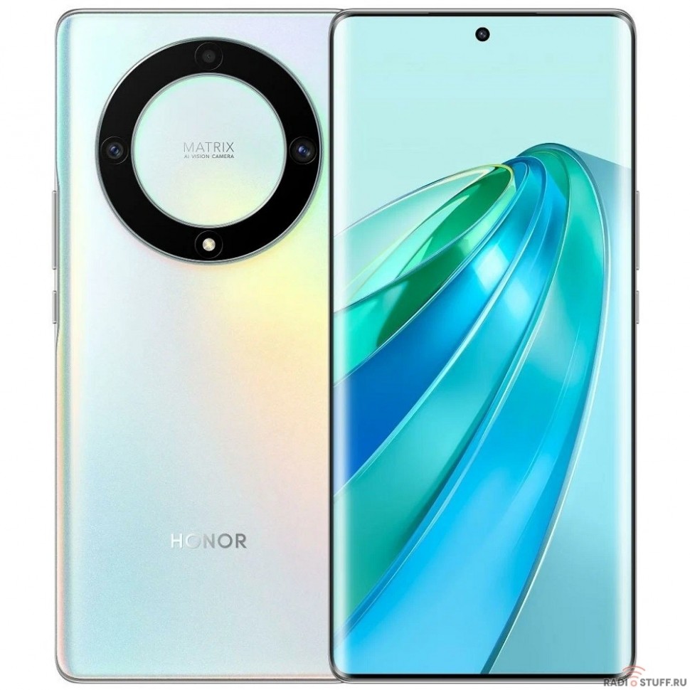 Honor X9a 6/128Gb  Titanium Silver  мерцающий лед (819560)