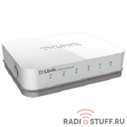 DGS-1005A/D1A/D2A D-Link коммутатор с 5 портами 10/100/1000Base-T, функцией энергосбережения и поддержкой QoS
