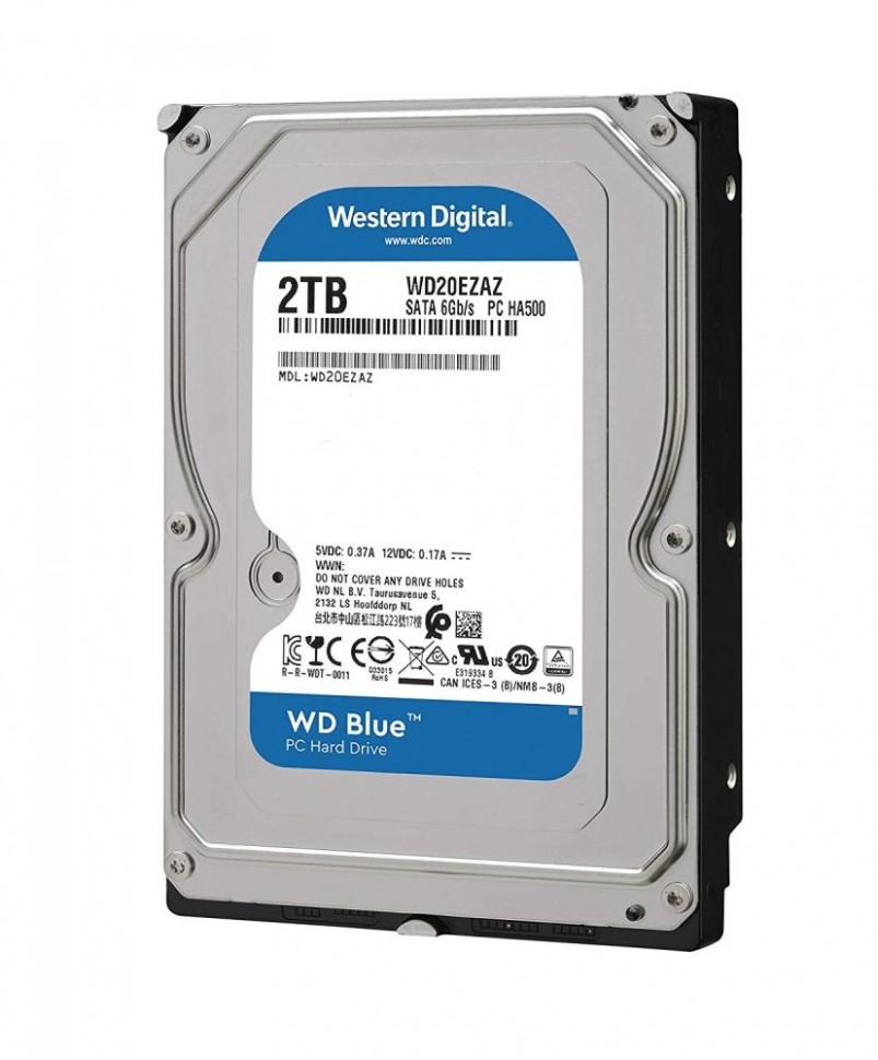 Жесткий диск SATA 2TB 6GB/S 256MB BLUE WD20EZAZ WDC