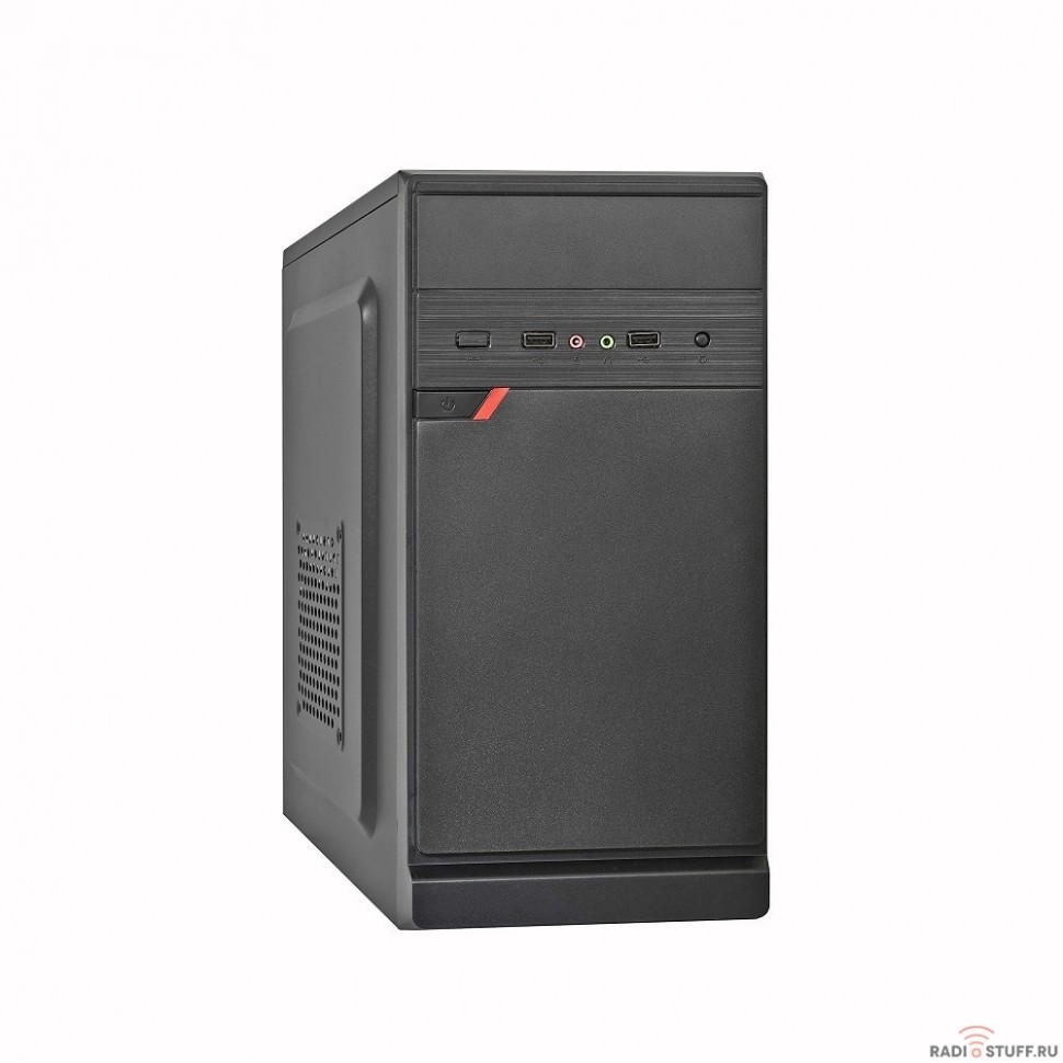 Exegate EX283059RUS Корпус Minitower ExeGate BAA-106 Black, mATX, <AAA450, 80mm>, 2*USB, Audio