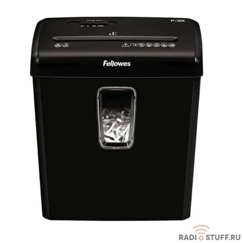 Fellowes Шредер Powershred P-30C, DIN P-4, 4х34 мм, 6 лст., 15 лтр.
