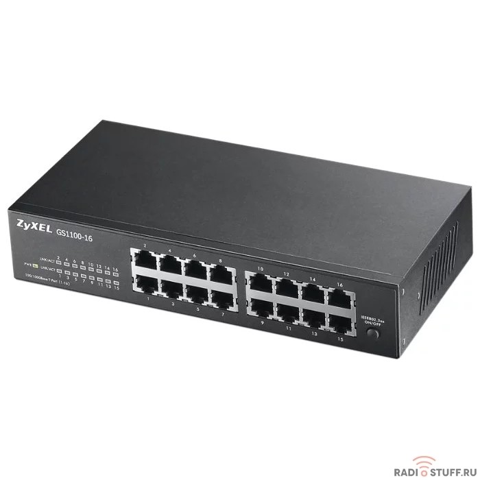 ZYXEL GS1100-16-EU0102F Коммутатор 16G неуправляемый