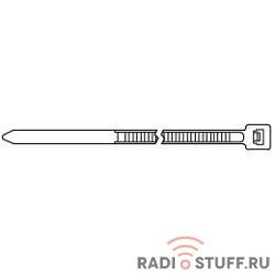 Hyperline GT-250IC Стяжка нейлоновая неоткрывающаяся, безгалогенная (halogen free), 250x3.6мм, (100 шт)