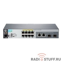 HP J9774A Коммутатор HPE 2530-8G-PoE+ управляемый настольный 10x10/100/1000BASE-T 2x10/100/1000BASE-T/Mini GBIC (SFP)