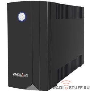 Импульс ИБП Юниор 450 {450 ВА/240 Вт, LED,  АКБ 1х4.5Ач, IEC-C13x4},черный {00-КБ001546}