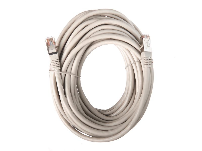 Патч-корд Technolink FTP4 cat.6, 10.0м, BC, серый, литой коннектор РАСПРОДАЖА