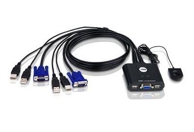 KVM-переключатель Aten CS22U-A7, USB 2PORT W/CAB 