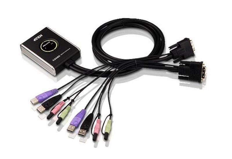 KVM-переключатель Aten CS682-AT, USB 2PORT W/CAB 