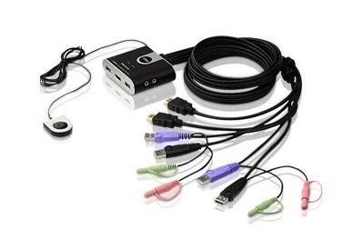 KVM-переключатель Aten CS692-AT, USB HD AUDIO /VIDEO 2PORT 
