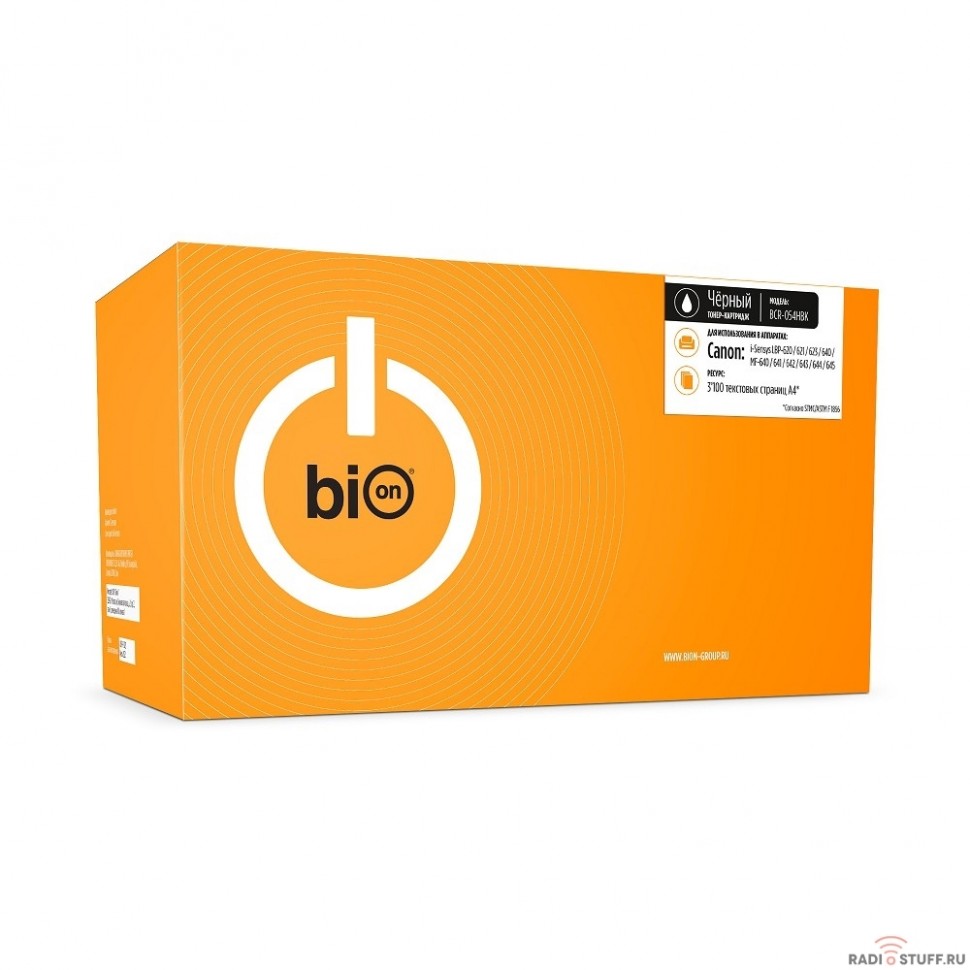 Bion 054HBK Картридж для Canon i-Sensys LBP-620/621/623/640/MF-640/641/642/643/644/645 (3100  стр.), Черный