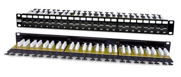 Патч-панель 19", 1U, 12 портов, cat.6e, Dual Type, Hyperline