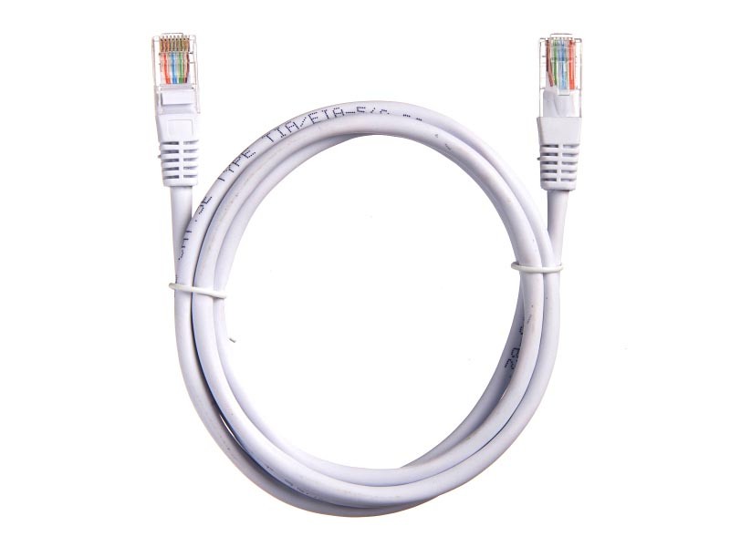 Патч-корд Technolink UTP4 cat 5e, 1,5м, ВС, LSZH, белый, литой коннектор