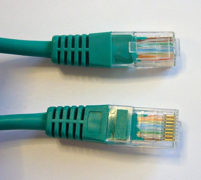 Патч-корд, UTP4, cat.5e, 2м, Сu, зеленый, TechnoLink