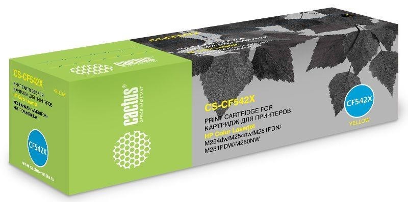 Картридж YELLOW /M254DW/M280NW 2.5K CS-CF542X CACTUS
