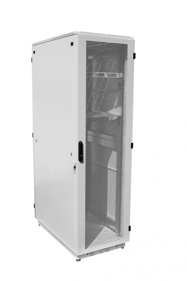 Шкаф телекоммуникационный напольный 42U (600 × 600) дверь перфорированная
